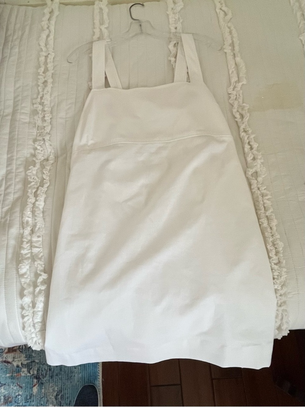 Uniqlo White Linen blend Mini Sundress Dress L